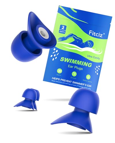 Bouchons d'oreilles natation étanches pour piscine et mer avec étui