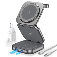 Stazione Di Ricarica Wireless AC Island 5 In 1 Pieghevole Con Mag-Safe