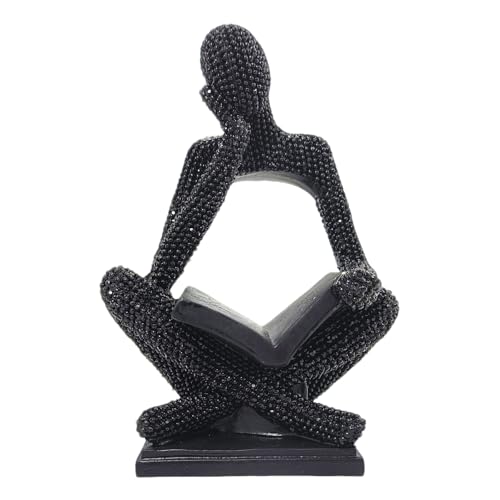 Leitor Estatueta Decorativa Leitura Abstrata Homem que Lê Decoração Ornamento Elegante Estátua Pensa