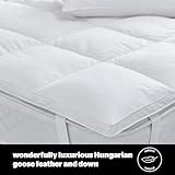 Silentnight Goose Feather and Down Mattress Topper King Bed - Luxury Hotel Quality Thick Soft Bed Topper with Hungarian Goose Filling and Pure Cotton Cover – Elasticated Straps – King Size - Image 3