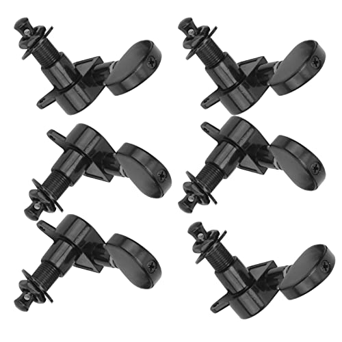 6 peças de pinos de afinação de cordas de guitarra, kit de cabeça de máquina de guitarra de metal, 3