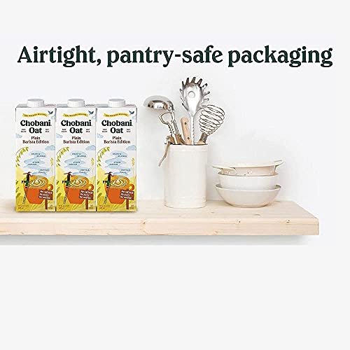 Chobani Oat Milk, Plain Oat Barista Edition, Shelf Stable Non Dairy Milk, Creamer, Vegan Friendly, Gluten-Free, 32 FL OZ (Pack-3) - Thumbnail 7