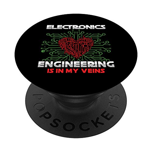 Electrónica Ingeniería Venas Corazón Sangre Ingeniero PC Regalo PopSockets PopGrip Intercambiable