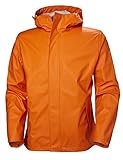 PU-Hauptmaterial Helly Hansen Herren Moss Wandern Wasserdichte Jacke, Orange (282 Blaze Orange), Medium