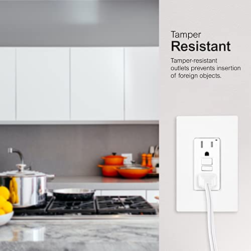 Ge Home Electrical 15A Gfci Receptacle, Tamper Resistant, Ul Listed, 120V, Self-Test, Led Indicator, Nec Compliant White, Wall Plate Not Included, 32075 #TOP4