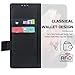 Vitodo for Galaxy Z Fold 6 Case with S Pen Holder, Genuine Leather Wallet Case Built in Slide Camera Cover, Card Slot, Kickstand, Hinge Protection Phone Cover for Samsung Galaxy Z Fold6 (Black)