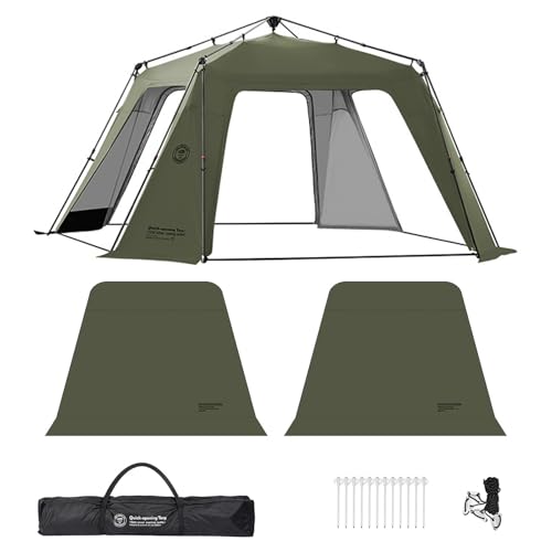 2pcs Door Curtain for Canopy Tent Dome Canopy Camping Sun ion Waterproof Canopy