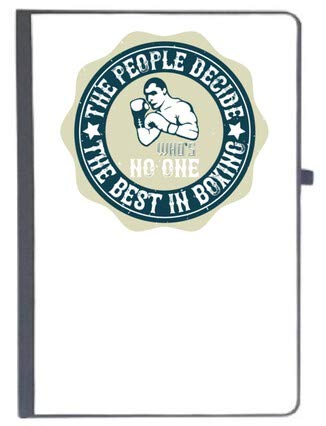 UDNAG Ruled Notebook Diary 'Boxing | The People Decide Who's No. 1, The Best in Boxing', [A5 80Pages 80GSM]