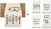Nutcracker Christmas Table Runner – 70.8x13 Inch, Flax Material, Holiday Dining Decor For Indoor & Outdoor