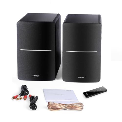Edifier R1280T Powered Bookshelf Speakers - 2.0 Active Near Field Studio Monitor Speaker - Black - 42 Watts RMS - Thumbnail 5