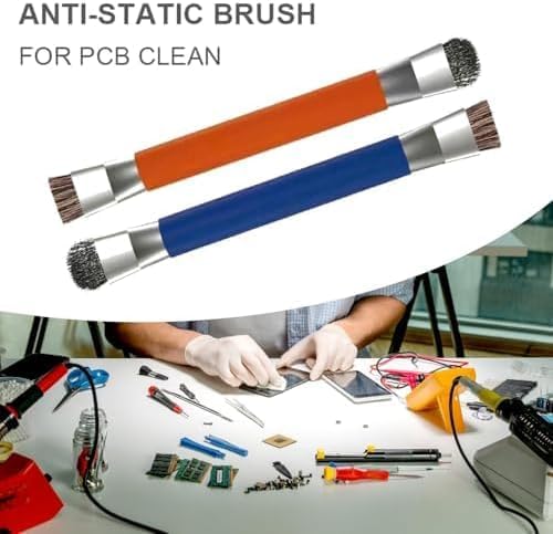 Spazzola antistatica ESD-Safe per la pulizia di circuiti stampati, strumento di precisione per spolverare elettronica, per PCB, fotocamere e manutenzione di apparecchiature di laboratorio