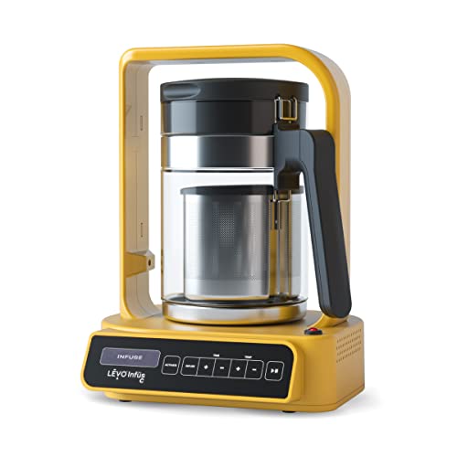 LEVO C - Large Batch Herbal Oil Infusion Machine - Botanical Extractor - Herb Decarboxylator & Oil Infuser - Edible Infusion Maker - For Infused Gummies, Tinctures, Brownies & More - Butter Yellow