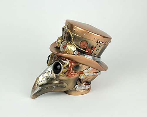 Estatua decorativa de médico de la peste steampunk 6.75 pulg miniatura 2
