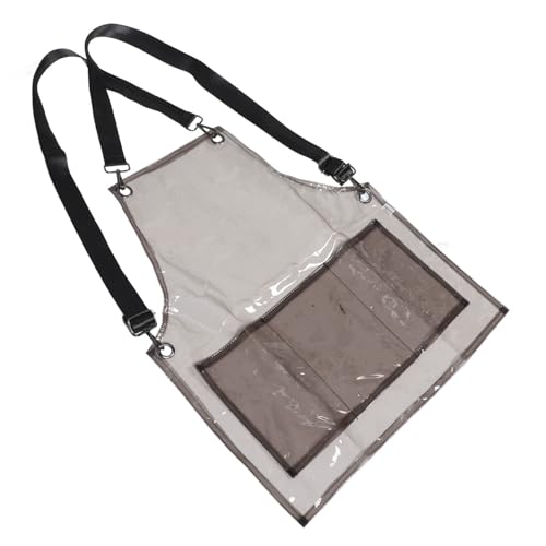 MUSISALY Delantal De Delantal De Laboratorio Delantal Transparente De Peluqueria Delantal De Chef Para Hombre Delantal De Cocinero Delantales Para Cocinar Delantal Mujer Black Tpu