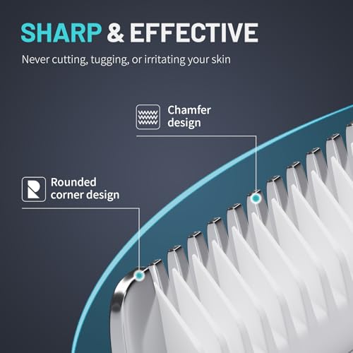 PRITECH Manscape Body Hair Trimmer for Men - Waterproof Pubic Hair Ball Trimmer, Ceramic Blade Electric Razor Body Shavers for Men with USB-C Charging, Wet & Dry Use, Nick-Free Grooming Set, Gift - Thumbnail 2