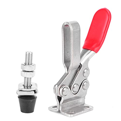 Serre - Joint à Bascule en Acier Inoxydable, Fixation Horizontale Rapide 10,5x6,5 cm - Prise Ergonomique, Force de Serrage 280 kg, Idéal Soudure et Menuiserie