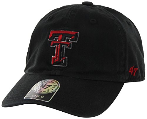 Gorra ajustable 47 Texas Tech Red Raiders negra talla única miniatura 1