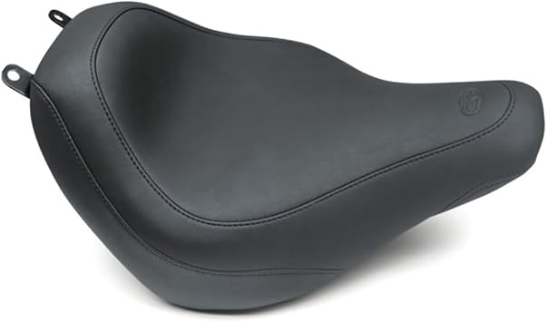 Mustang Motorcycle - 18-21 Harley Heritage Classic & Deluxe Wide Tripper Solo Seat - Black