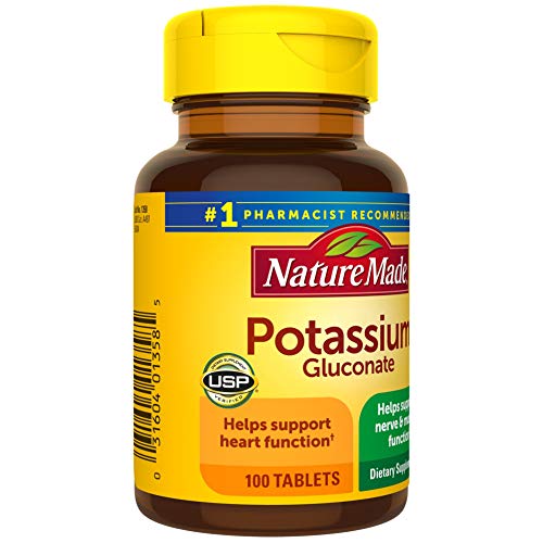 Nature Made Potassium Gluconate 550 Mg, Dietary Supplement For Heart Health Support, 100 Count (Pack Of 3) #TOP7