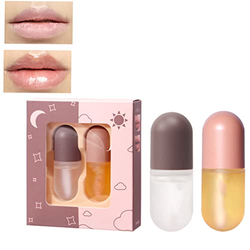 Syrup Cosmetics Lip Plumper, Syrup Day and Night Lip Plumper, Syrup Lip Plumper Gloss, Natural Lip Plumper and Lip Care Serum, â€‹Lip Syrup Cosmetics, Lip Enhancer (A)