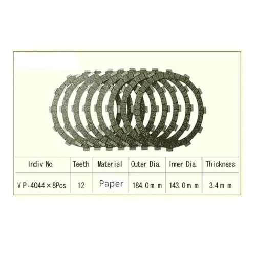 Disque d'embrayage friction pour VN1500 Vulcan et ZN1300 kit 8 pièces