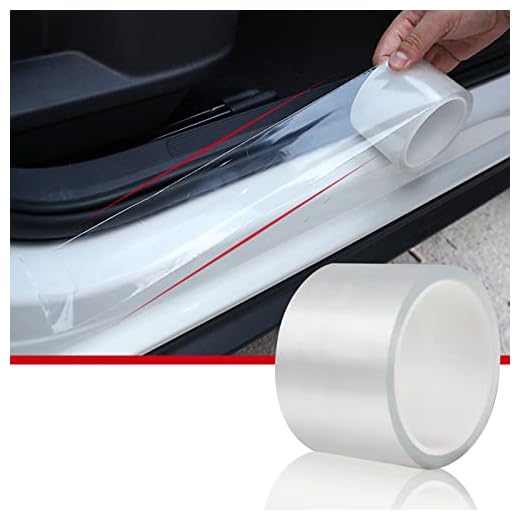 CloudBuyer Universal Car Door Edge Protector, Clear Sill Guard Film with Anti-Collision Protection for Most Vehicles (33Ft x 2.7In, Transparent)