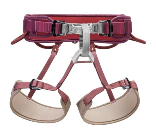 PETZL Corax Climbing Harness - Dark Red, Size 1