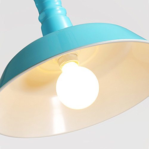 Lustre suspendu moderne E27 en métal vert pour plafond de restaurant - 6