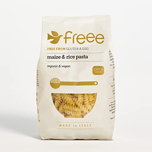 Fusilli maïs et riz Doves Farm bio sans gluten, lot de 5 sachets de 500g pour repas sains