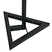 ZENY Pair of Studio Monitor Speaker Stands Height Adjustable Concert Band DJ Studio Floor Stands w/Stable Triangle Base, Black