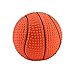 balacoo Creative Dog Chew Toys Ball Classic Rubber Basketball Dog Molar Squeaky Toy Interactive Sound Puppy Toys for Puppy and Medium Dogs Cats Orange S