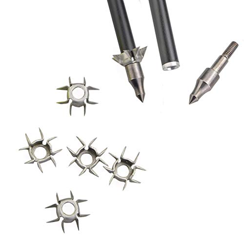ZSHJGJR アローヘッド 矢先端 八爪矢尻 矢じり 柔道矢尻 鏃 狩猟矢 矢頭 アーチェリー矢尻 アロー ターゲット矢 狩猟矢 ハンティング 弓道 汎用弓具 練習 (10個)