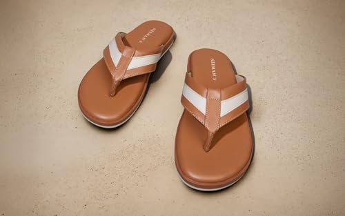 Image of Neeman's Indo-Western Casual Flip Flops for Men | Lightweight, Durable and Flexible | PU Thong Strap & TPR Out sole