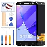 for Motorola Moto Z Force Droid Screen Replacement for Moto Z Force LCD Display XT1650-02 Digitizer Touch Screen Assembly Repair Parts Kit with Tools (Black)