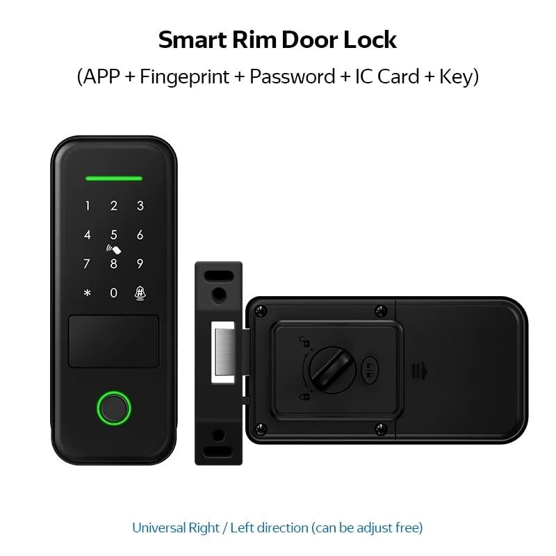 Smart Lock Cerradura Inteligente Impermeabile Wifi Impronte Digitali Rim Card Serratura Elettronica Digitale for La Casa