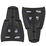 OCPTY 2 X Flip Key Entry Remote Control uncut Key Fob Transmitter Replacement for Saab 9-3 9-5 03 04...