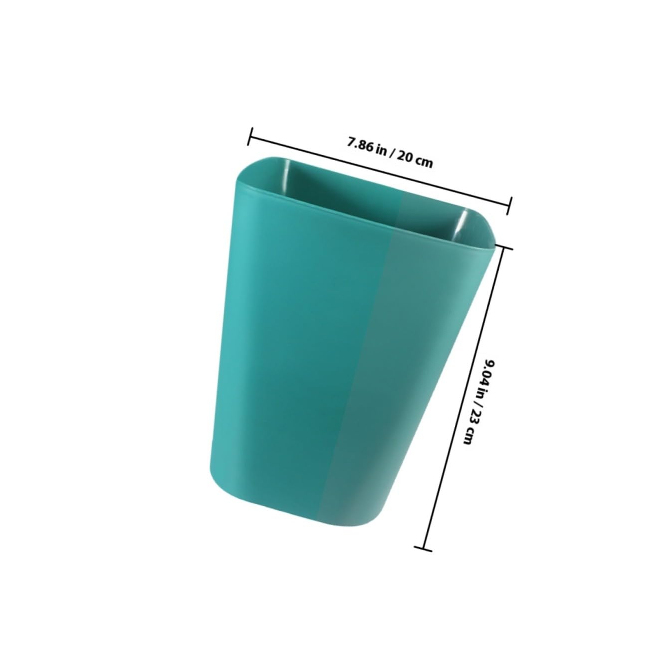 3Pcs Blue Small Outdoor Trash Can Square Opening Garbage Bin Multi-Use Wastebasket for Bedroom Bathroom Office Storage and Organization