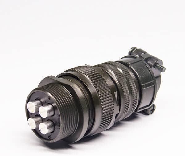 MS3101A22-22P 4 Pin Circular Cable Mount Female Plug and Male Receptacle Solder Contact Connector
