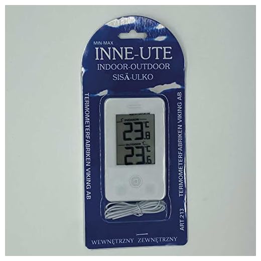 Digital termometer Vit, ute/inne 213