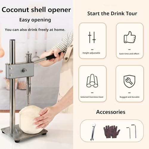 Outil d'ouverture de fruits de mer en acier inoxydable pour un retrait facile des coquillages, des crustacés et des noix de coco