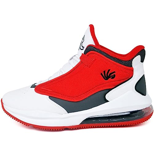 Tênis Basquete Six Street Ankaa – 30018 Vermelho-Branco Cor:Branco+Vermelho;Tamanho:43