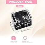 5-Pack Dual Hole Eye Liner & Lipliner Pencil Sharpener, Manual, Steel, Makeup Sharpeners - Image 2