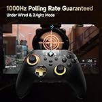 AKNES EasySMX D05 Wireless Gaming Controller with Charging Dock for PC/Switch/iOS/Android, Hall Joystick&Triggers, 2 Programmable Back Buttons, 1000Hz Polling Rate, Adjustable RGB Lighting - Black - Image 5