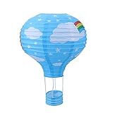 Lámpara de techo de papel con globo de aire de 12 pulgadas para decoración de cumpleaños, rentable y duradero