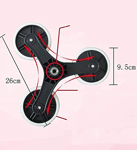 JHYFT Einkaufstrolley Multifunktions-Einkaufstrolley Trolley Old Age Bollerwagen Treppensteiger Mit Hakengriff Sitz… – Bild 7