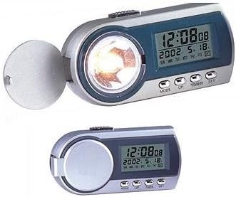 Desk Table Travel Digital Alarm Clock with Light Timer and Calendar