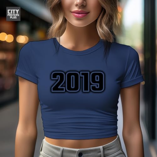 Crop top bleu marine au design épuré et moderne