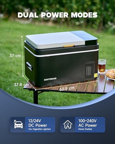 DARTMOOR Car Fridge Freezer, 20L/30L/36L/45L/55L Portable Car Refrigerator, DC 12/24V & AC 100-240V Portable Fridge, Electric Cooler for Camping Road Trips Travel Home, -22¡ãC to 20¡ãC - Image 5
