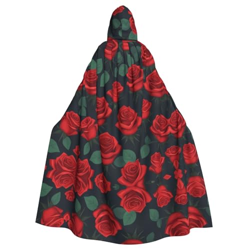 Cape à capuche roses rouges adulte longue : finis les costumes inconfortables