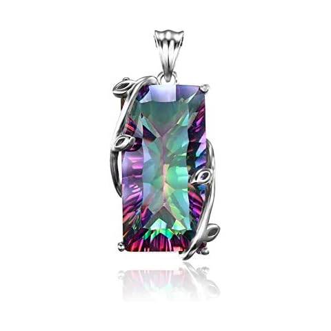 YAZILIND Platinum Plated Colourful Necklace Pendant Cover